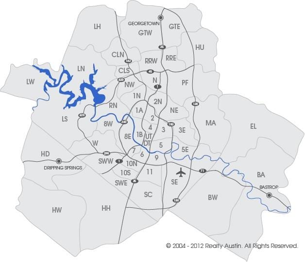 mls नक्शा Austin
