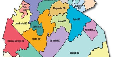 जिला स्कूल नक्शा Austin