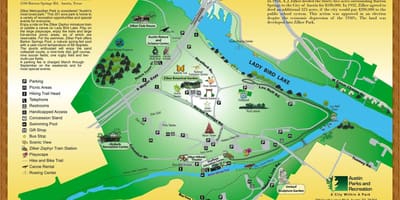 नक्शे के Zilker पार्क में